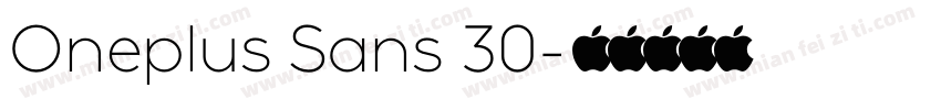 Oneplus Sans 30字体转换